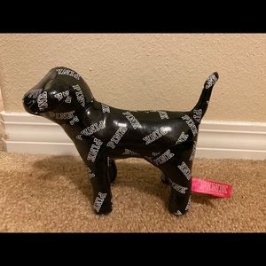 VS PINK black mini dog logo